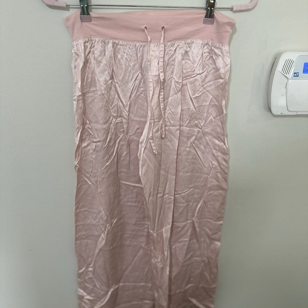 PJ Harlow pink satin pjs